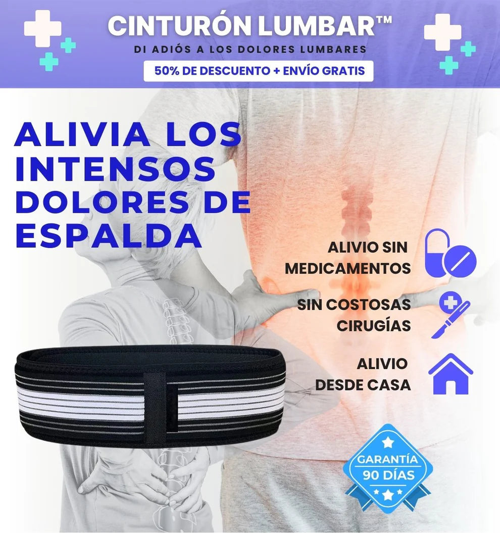 Cinturón Lumbar Flex: Alivio en minutos, mejora en semanas.